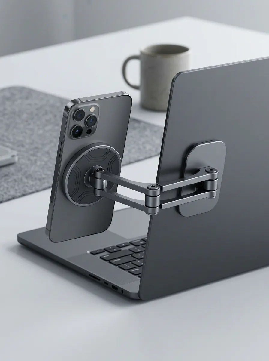 Magnetic Phone Holder Foldable Side-Mounted