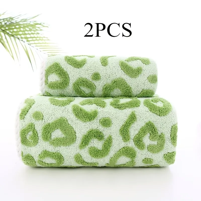 Leopard Print Towel Set