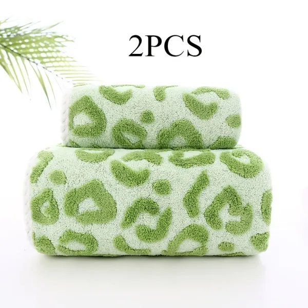 Leopard Print Towel Set
