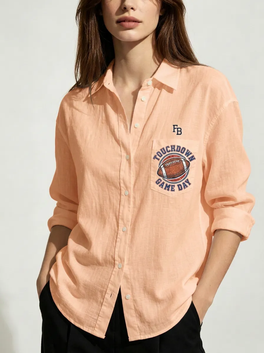 Football Graphic Casual Shirt