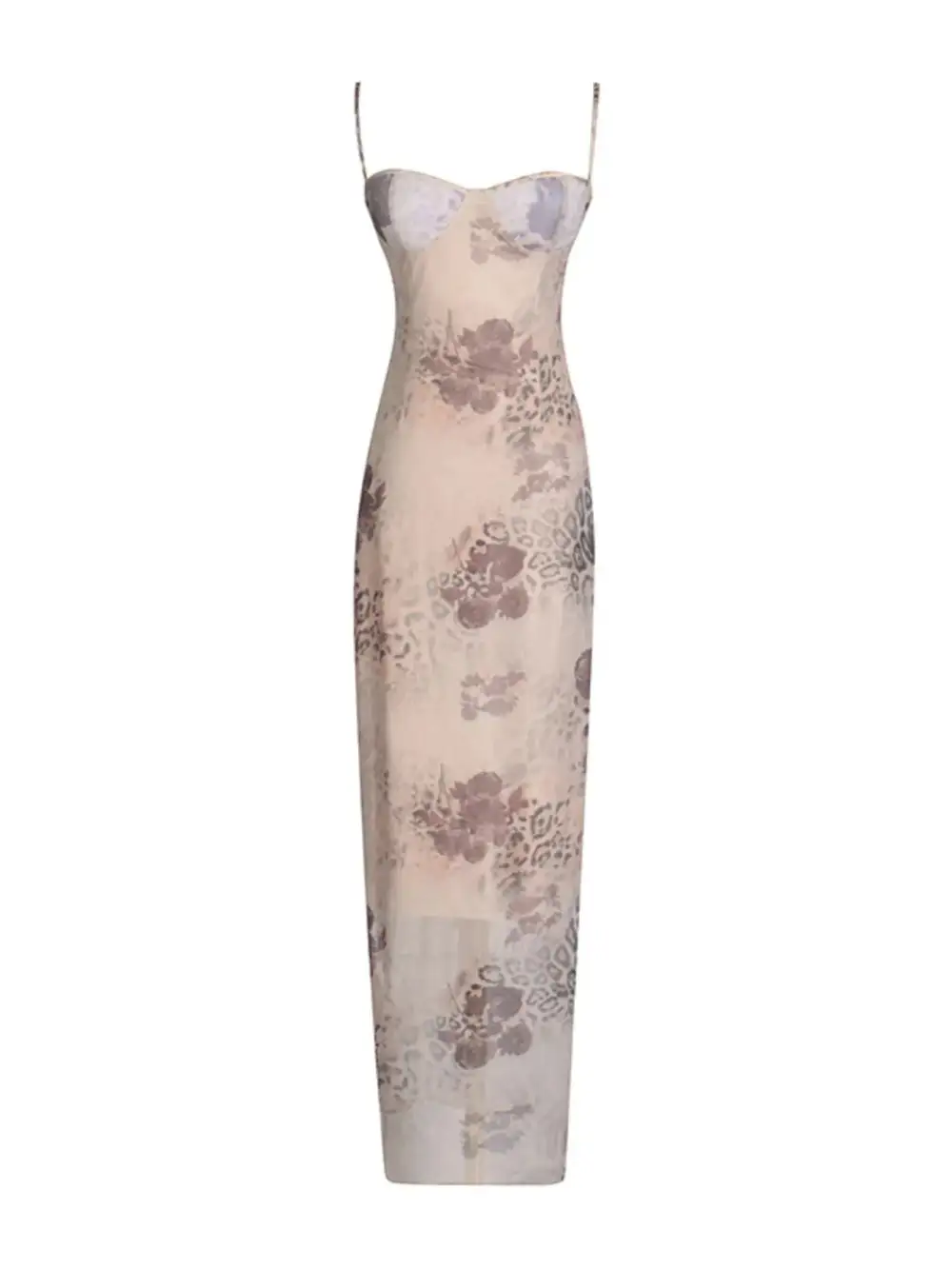 Drape Printed Maxi Dress