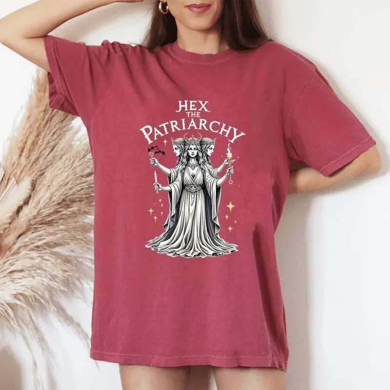 Feminist Witch Hex The Patriarchy Womens Women's Oversized Comfort T-Shirt