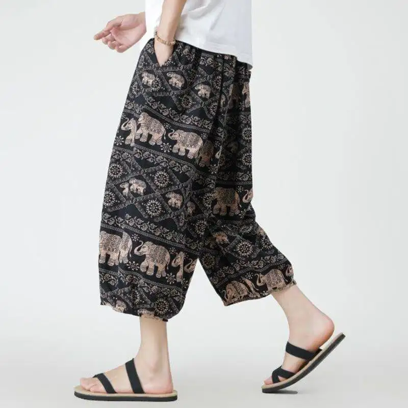 Patchwork Pocketed Pants