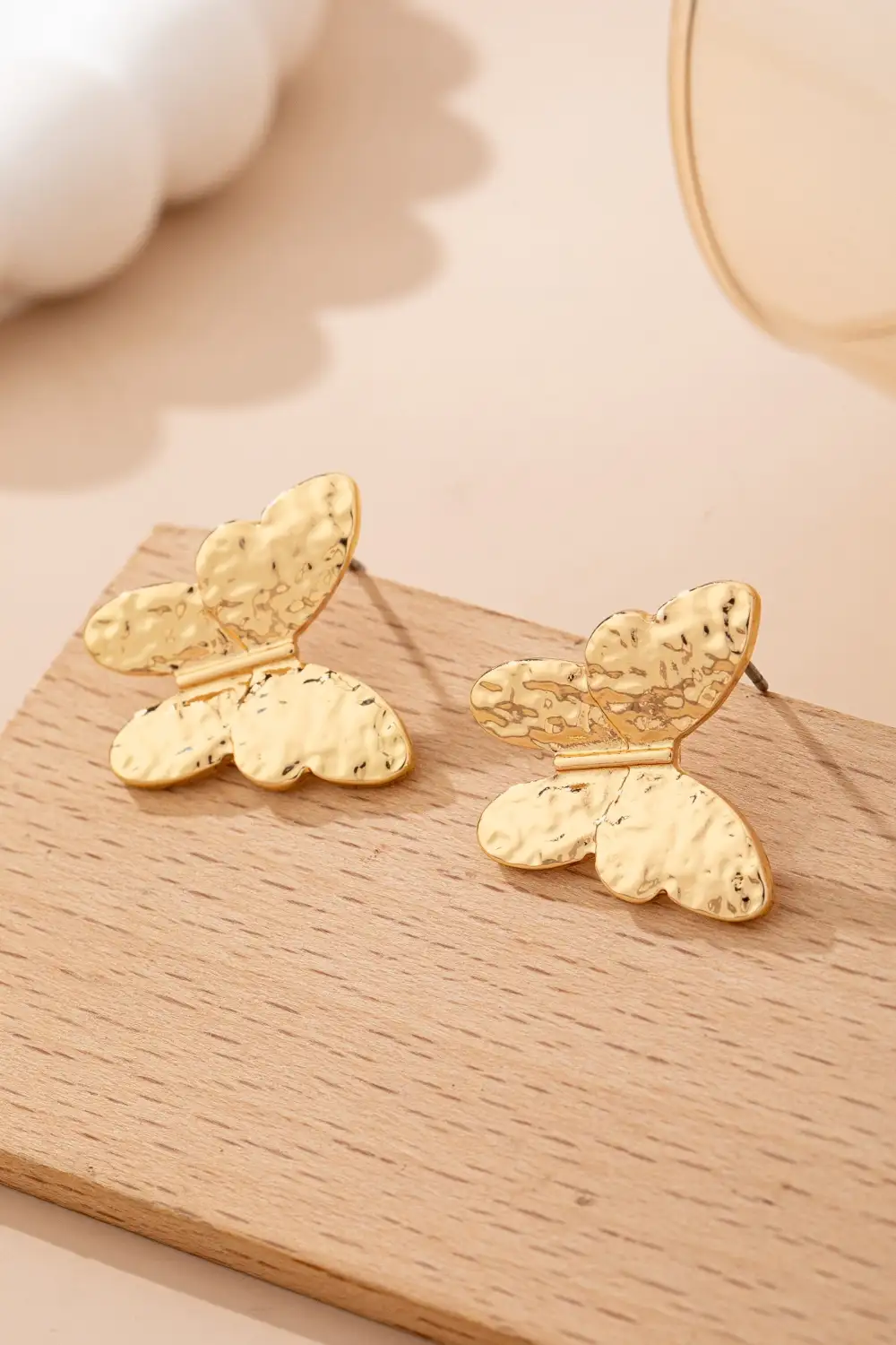 Textured Butterfly Stud arrings