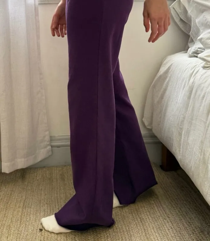 Deep Purple Drawstring Sweatpants