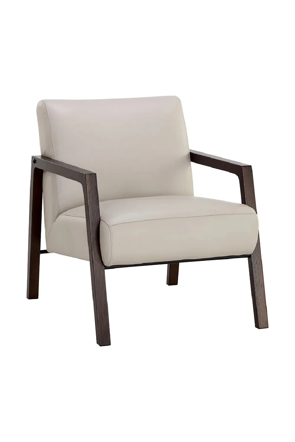 Light Leather Lounge Chair