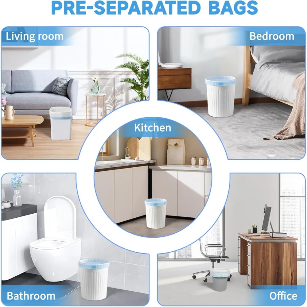 Sturdy Drawstring Trash Bags with Superior Load-Bearing