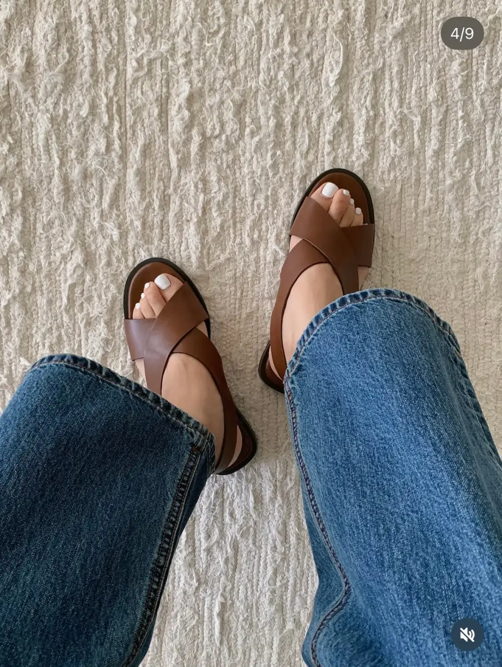 Calf Leather Cross Strap Classy Heeled Sandals