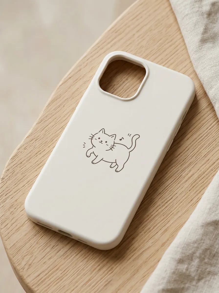 Women's Cat Lover Cute Dancing Kitten Printed Phone Case