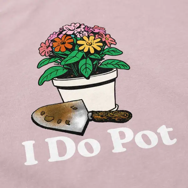 Funny Plant Print Casual Sweatshirt