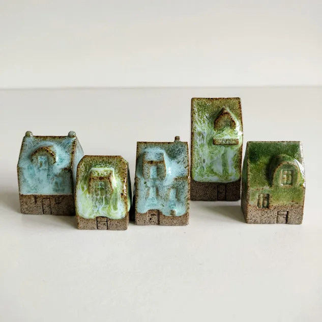Assorted Ceramic House Ornament