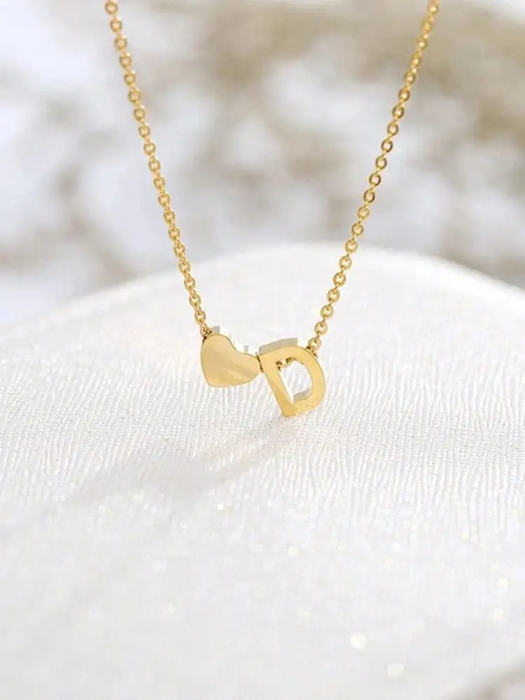 Love Initial Necklace