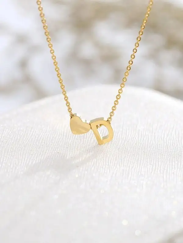 Love Initial Necklace