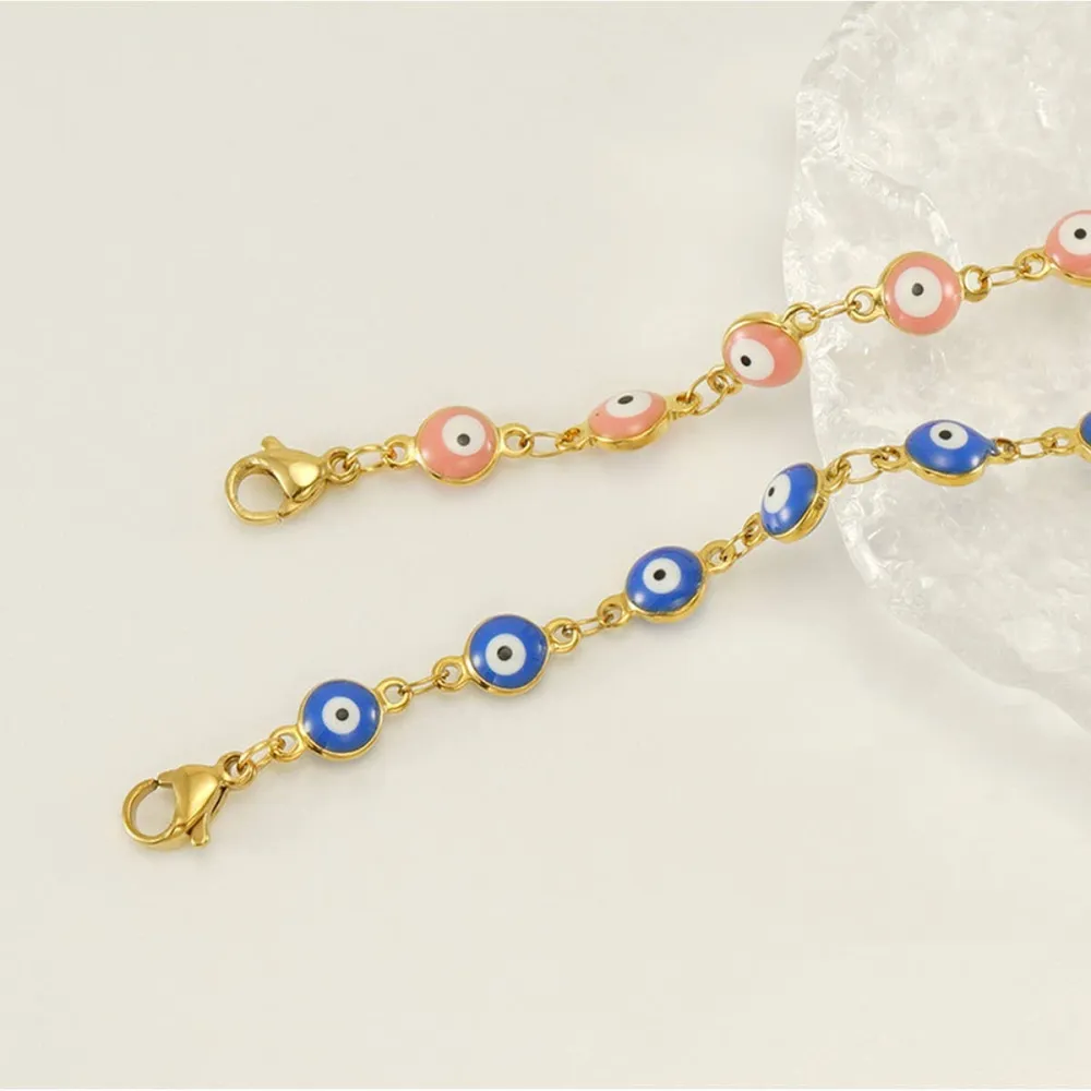Metal Round Charm Bracelet