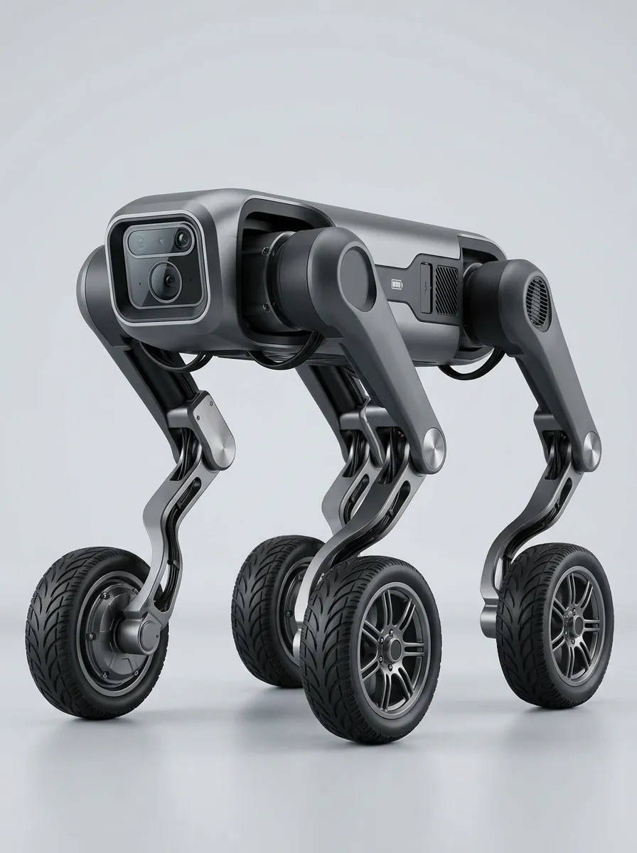 Wheeled Electronic Robot Dog for Technology Demonstrations