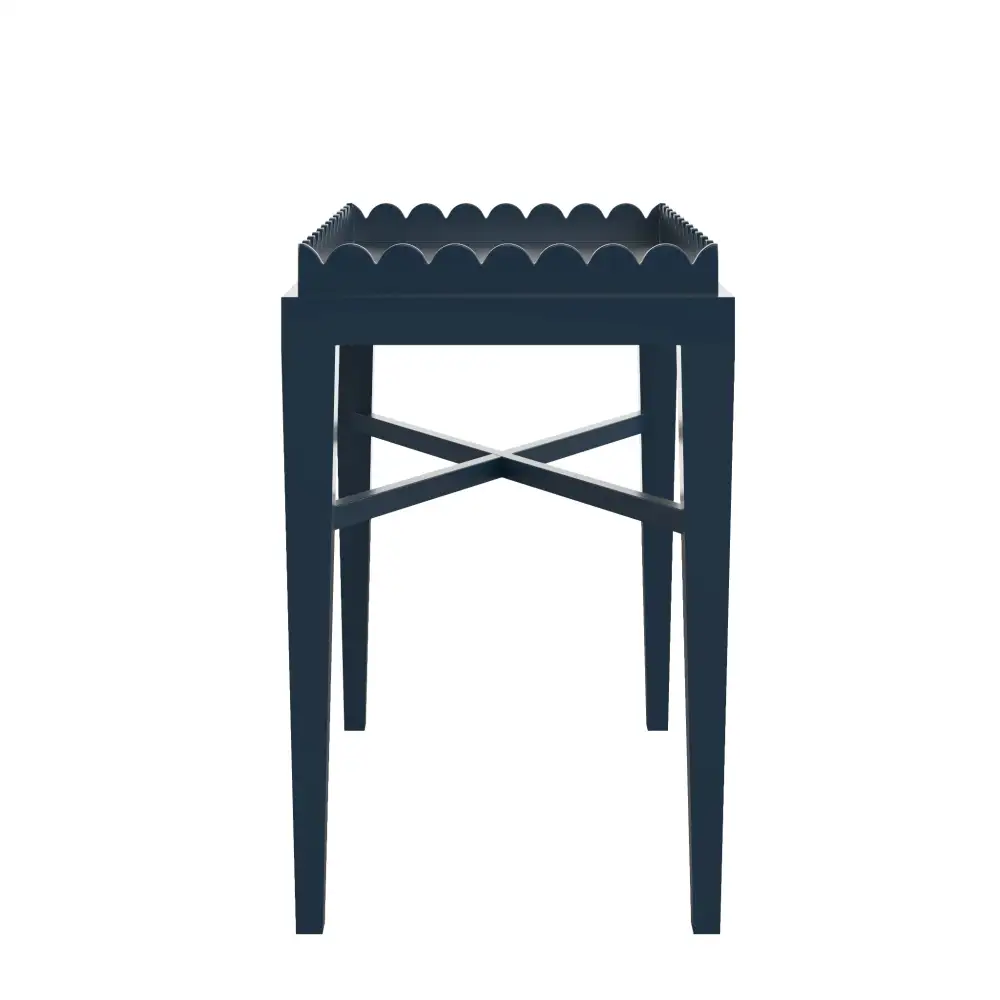 Modern Scalloped Side Table