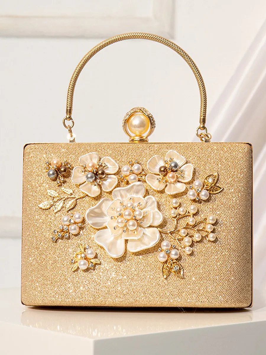 Eloise Pearl Flower Handbag