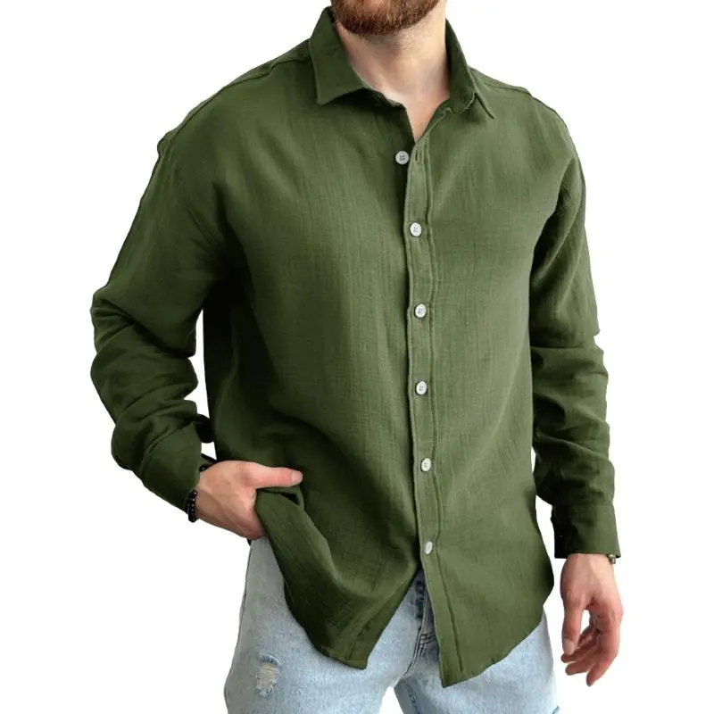Washed Textured Woven Shirt