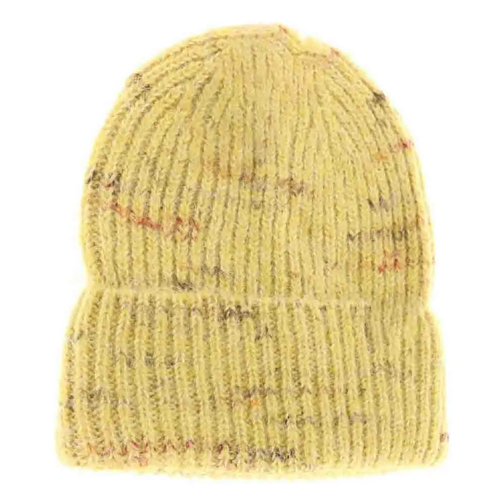 Unisex Marled Knit Cuff Beanie