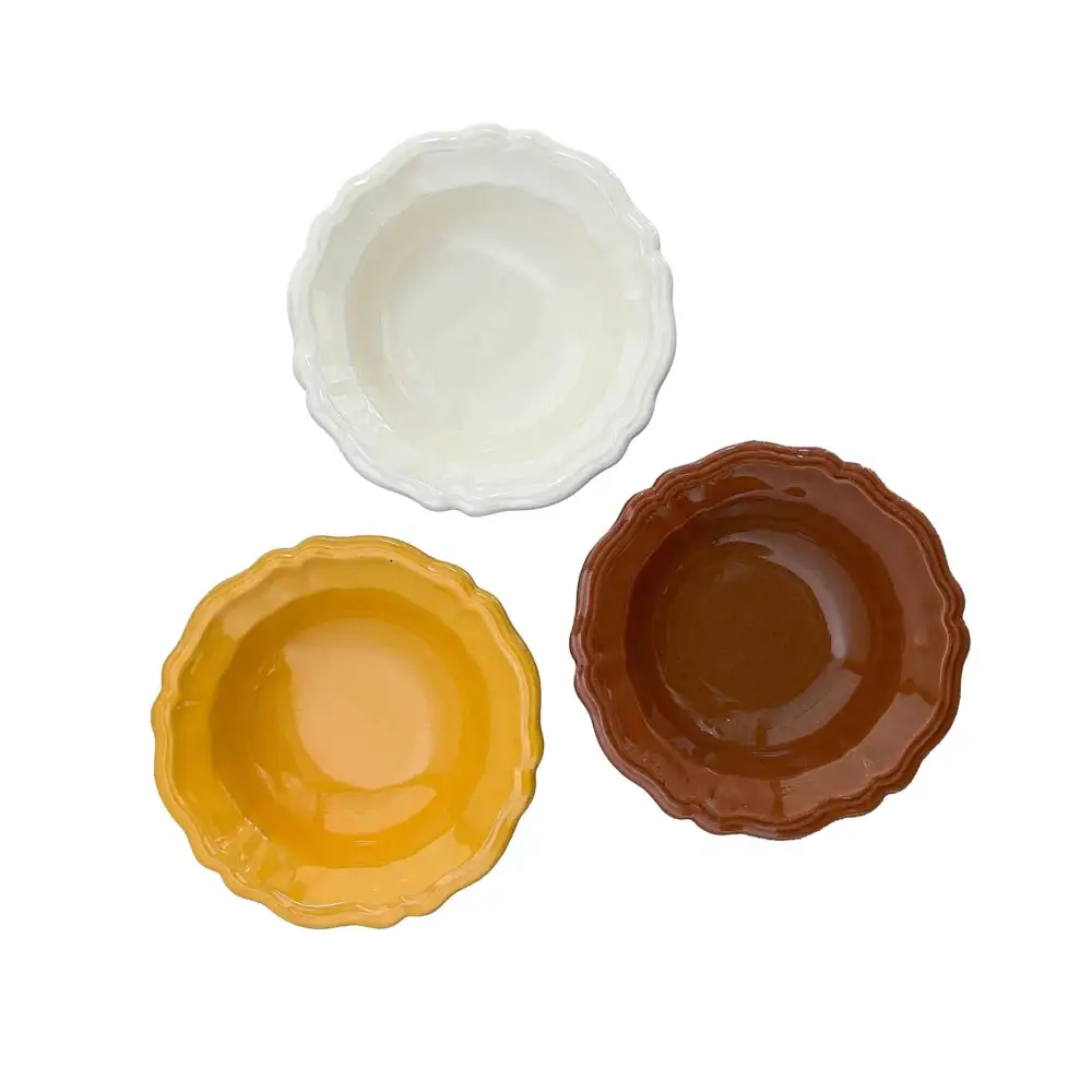 Hand-Painted Ceramic Side Bowl