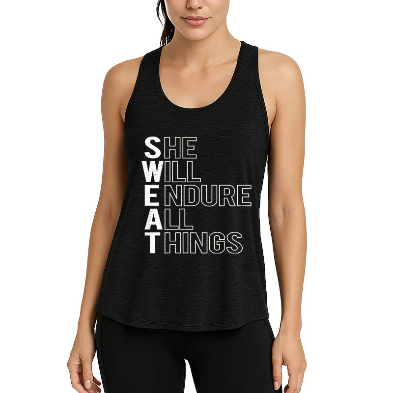She Will Endure All Things Athletic Tank