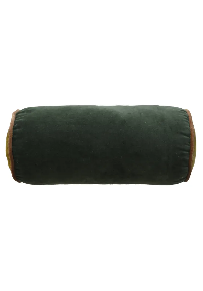 Textured Velvet Bolster Decorative Cushion Cover