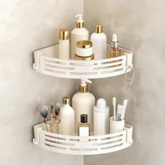 2-Tier Bathroom Corner Shelf