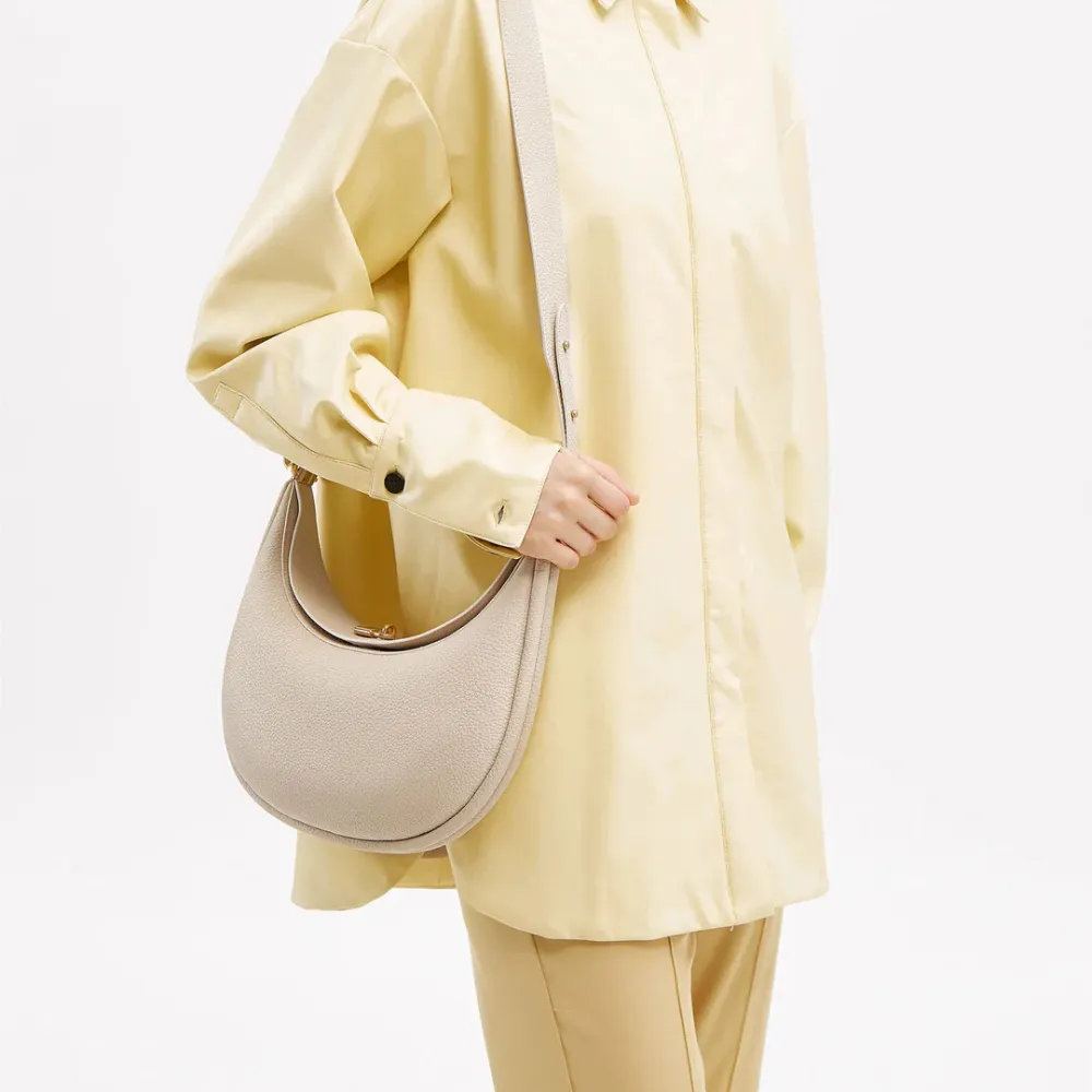Smooth Crescent Handbag