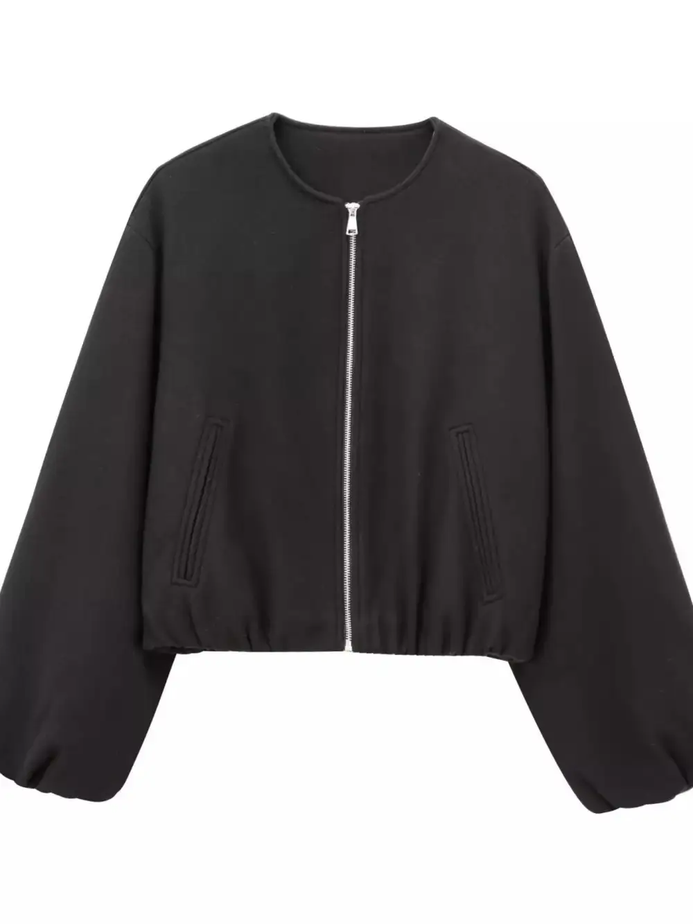Zip Up Cropped Jacket