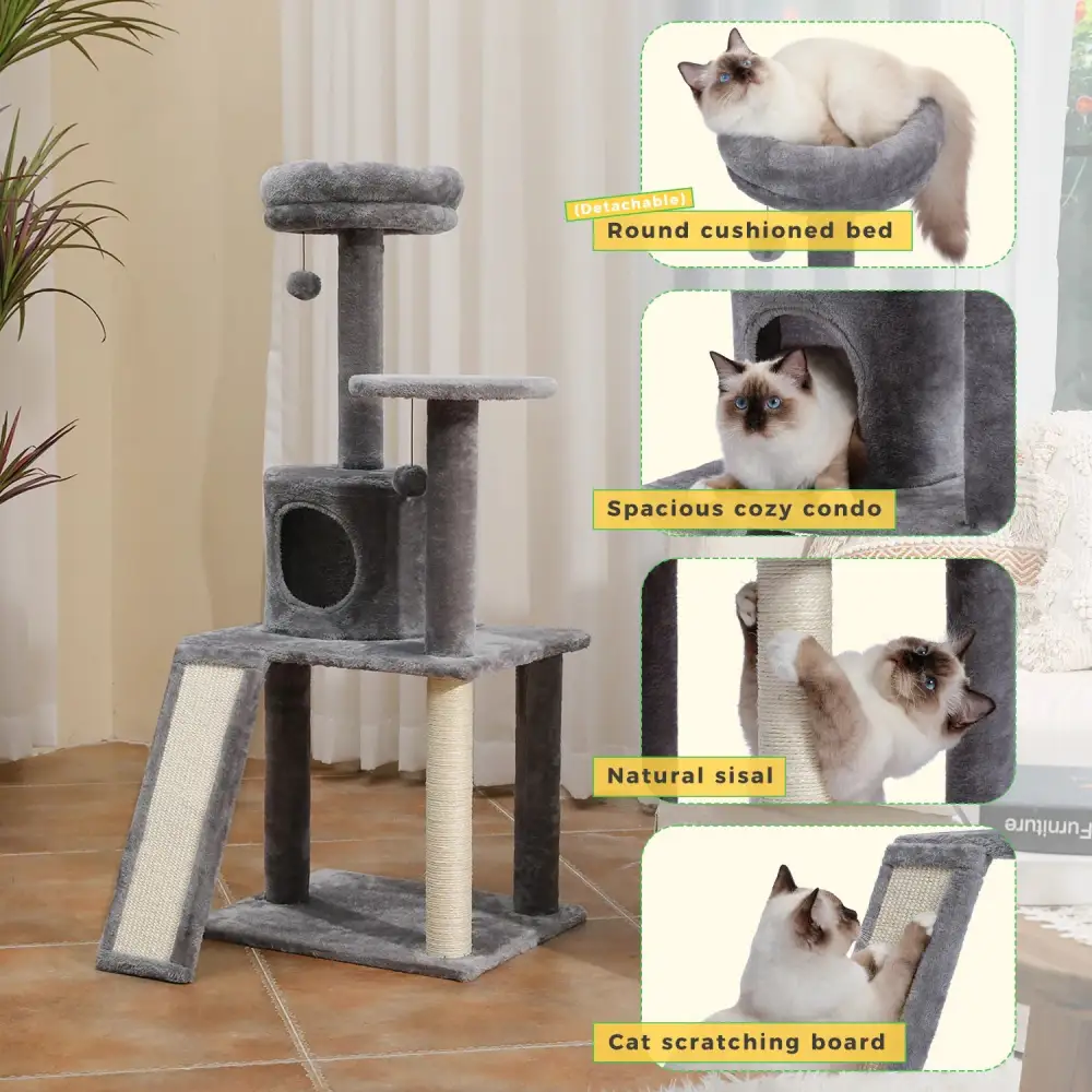 Indoor Pet Activity Tower Gentle On Claws.