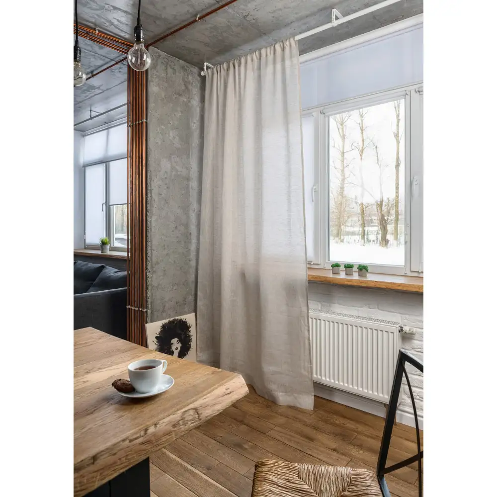 Sheer Voile Rod Pocket Curtain