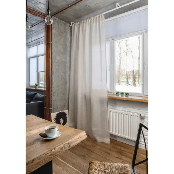Sheer Voile Rod Pocket Curtain