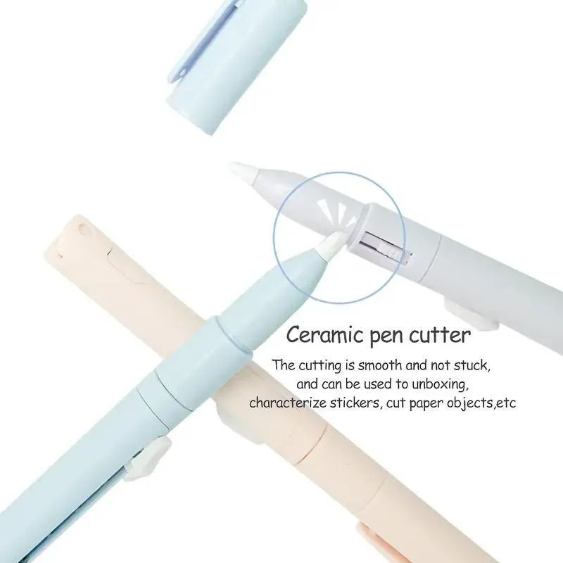 2 In 1 Mini Portable Scissors Paper Cutter Knife