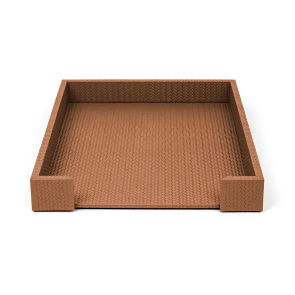 Open-Ended Leather Letter Tray