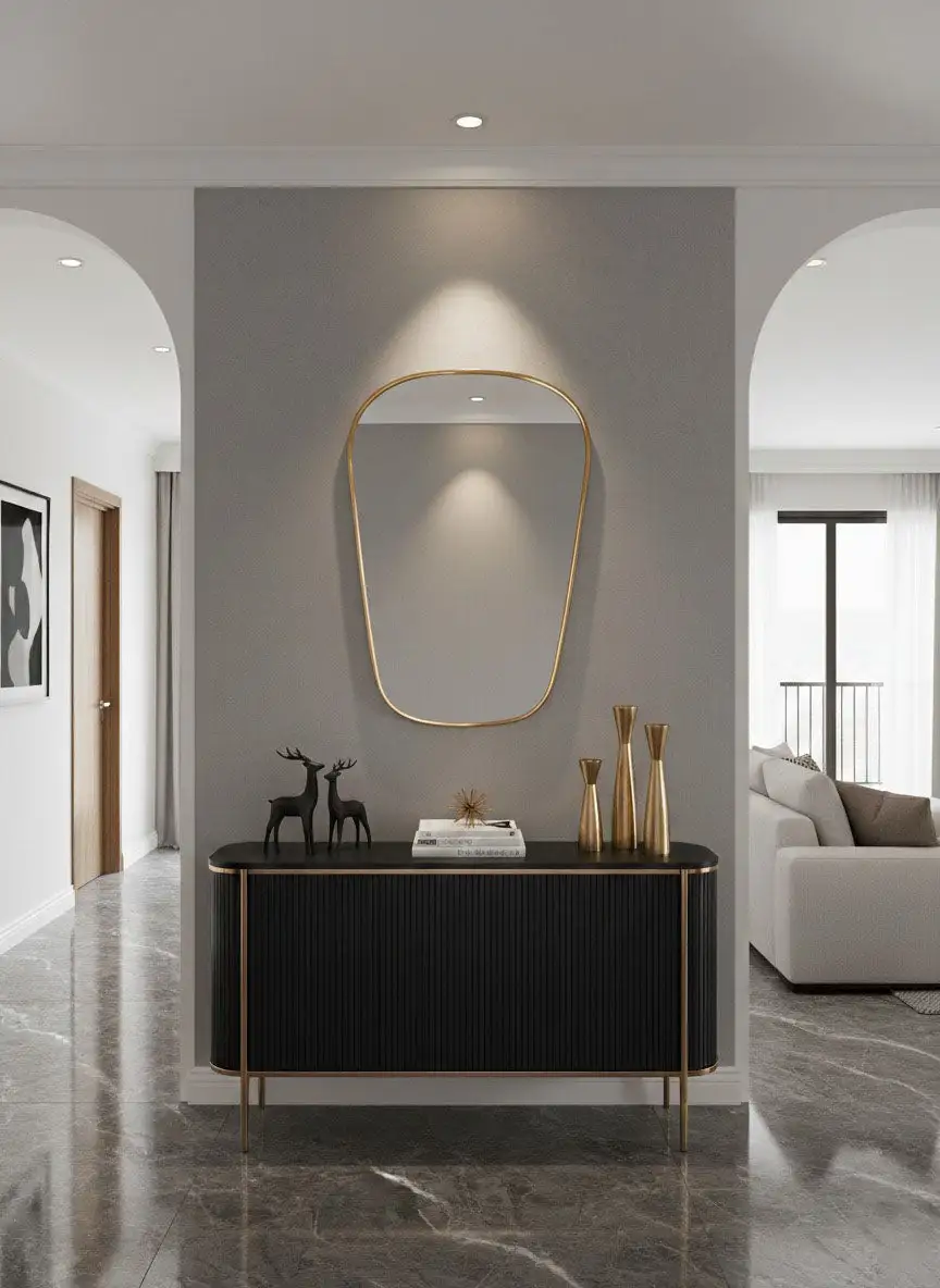 Artisan Brass Accent Wall Mirror
