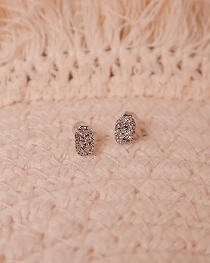 Oval Egg Drop Earrings