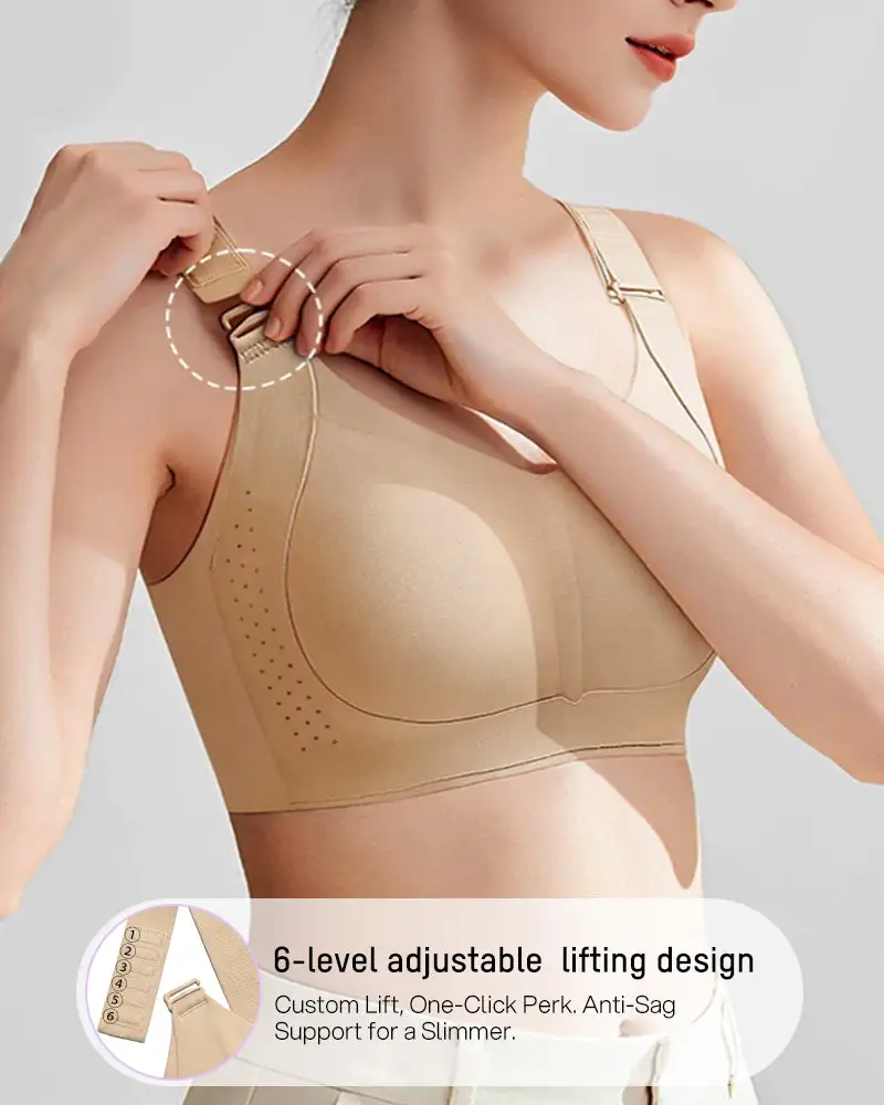 Piano Clasp™ V-Neck Wireless Minimizer Bra