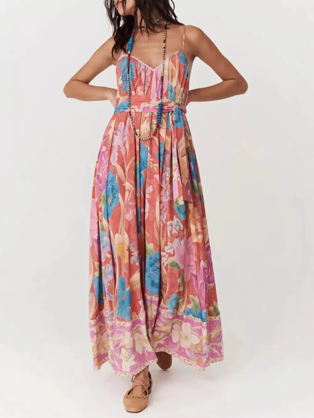 Elegant Floral Maxi Dress