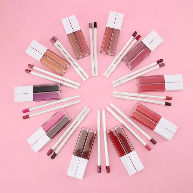 Satin Finish Lip Liner Pencil Set