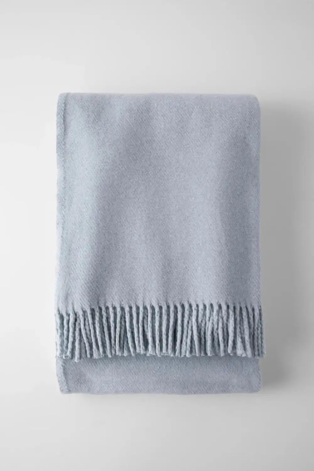 Solid Cotton Blend Throw