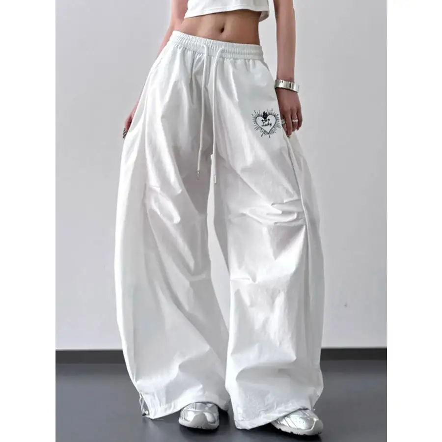 Soft Wide Leg Drawstring Pants