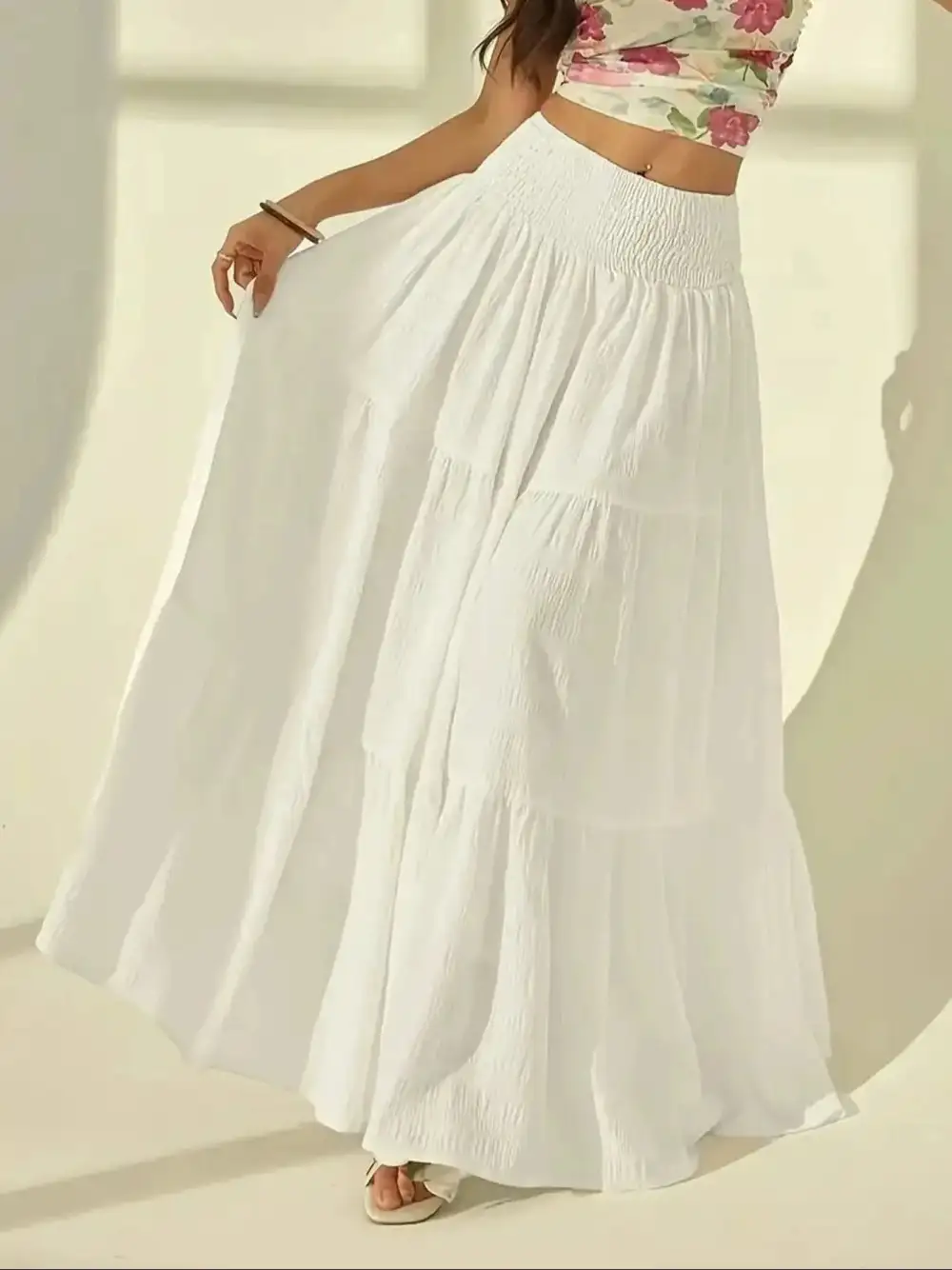 Everyday Draped Maxi Skirt