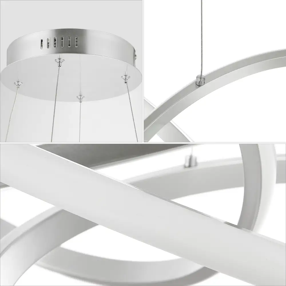 Abstract Integrated LED Metal Adjustable Pendant