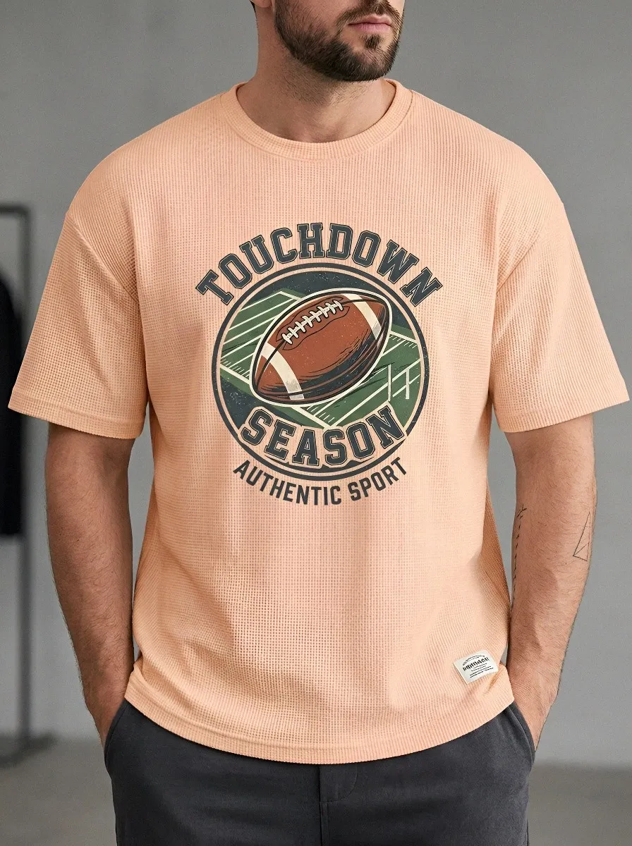 Football Graphic Casual T-Shirt