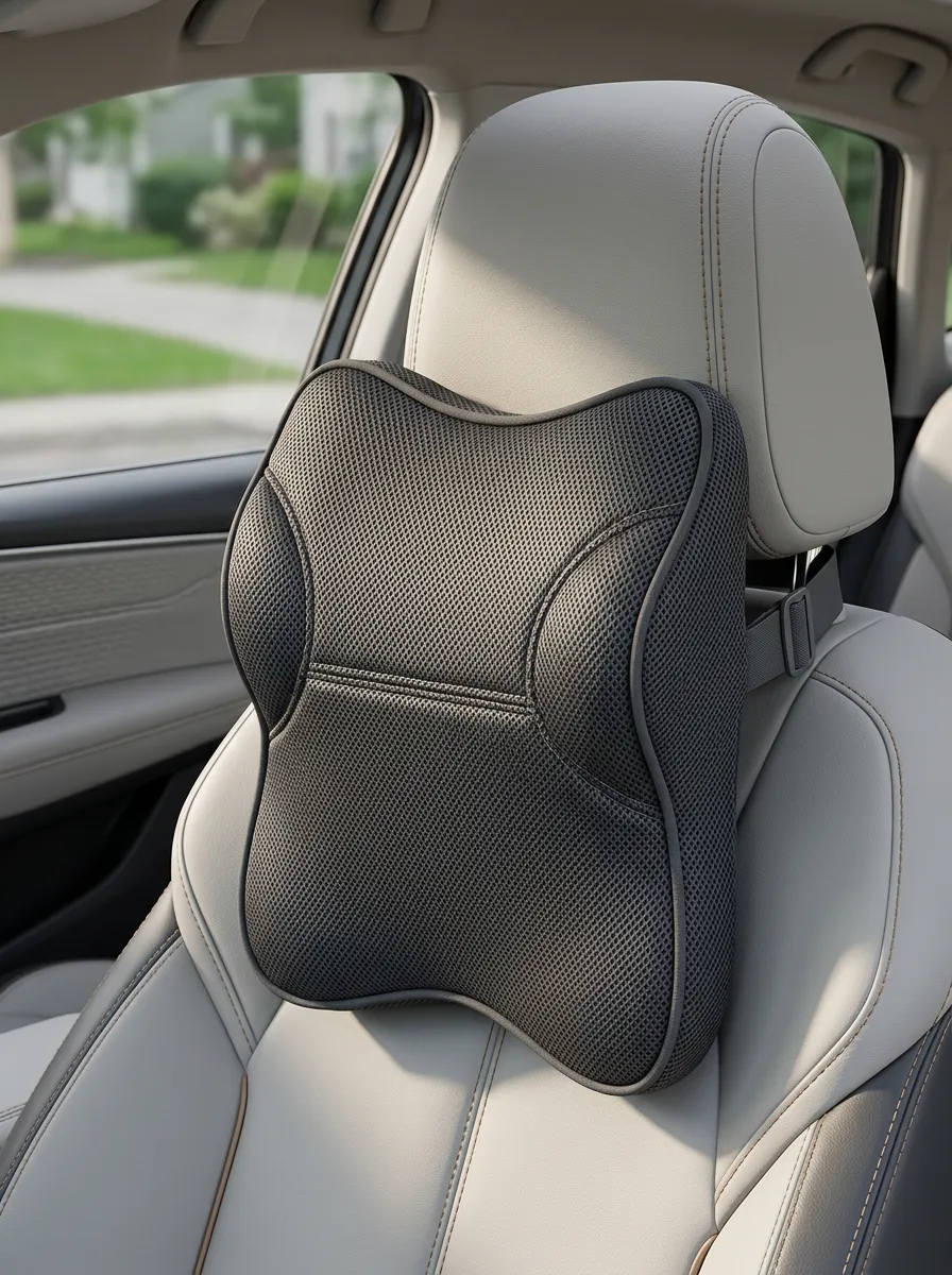 Refined Textured Car Neck Support Pillow