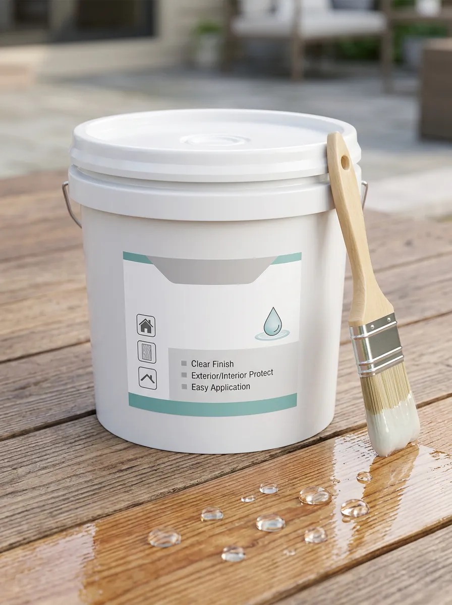 Wood-Surface Interior and Exterior Protective Clear Waterproof Coating