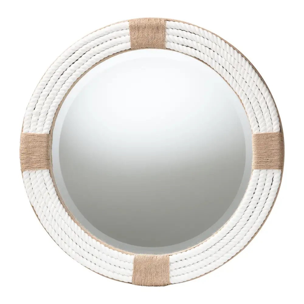 Woven Round Mirror
