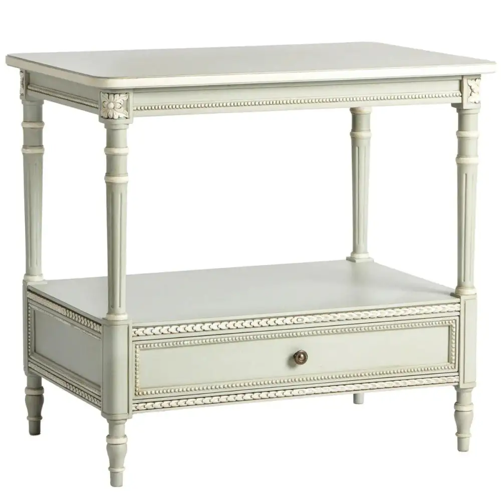 Layered Drawer Storage Side Table