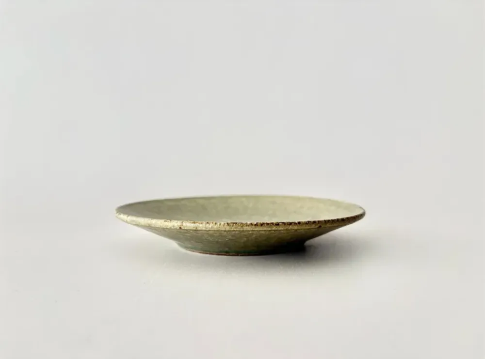 Ash glaze small plate