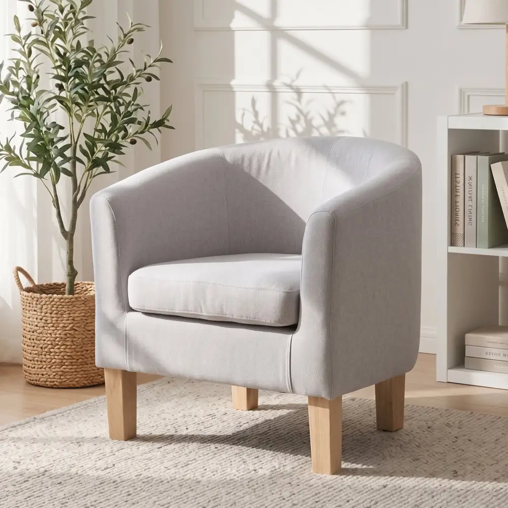Home Lounge Linen Tub Armchair